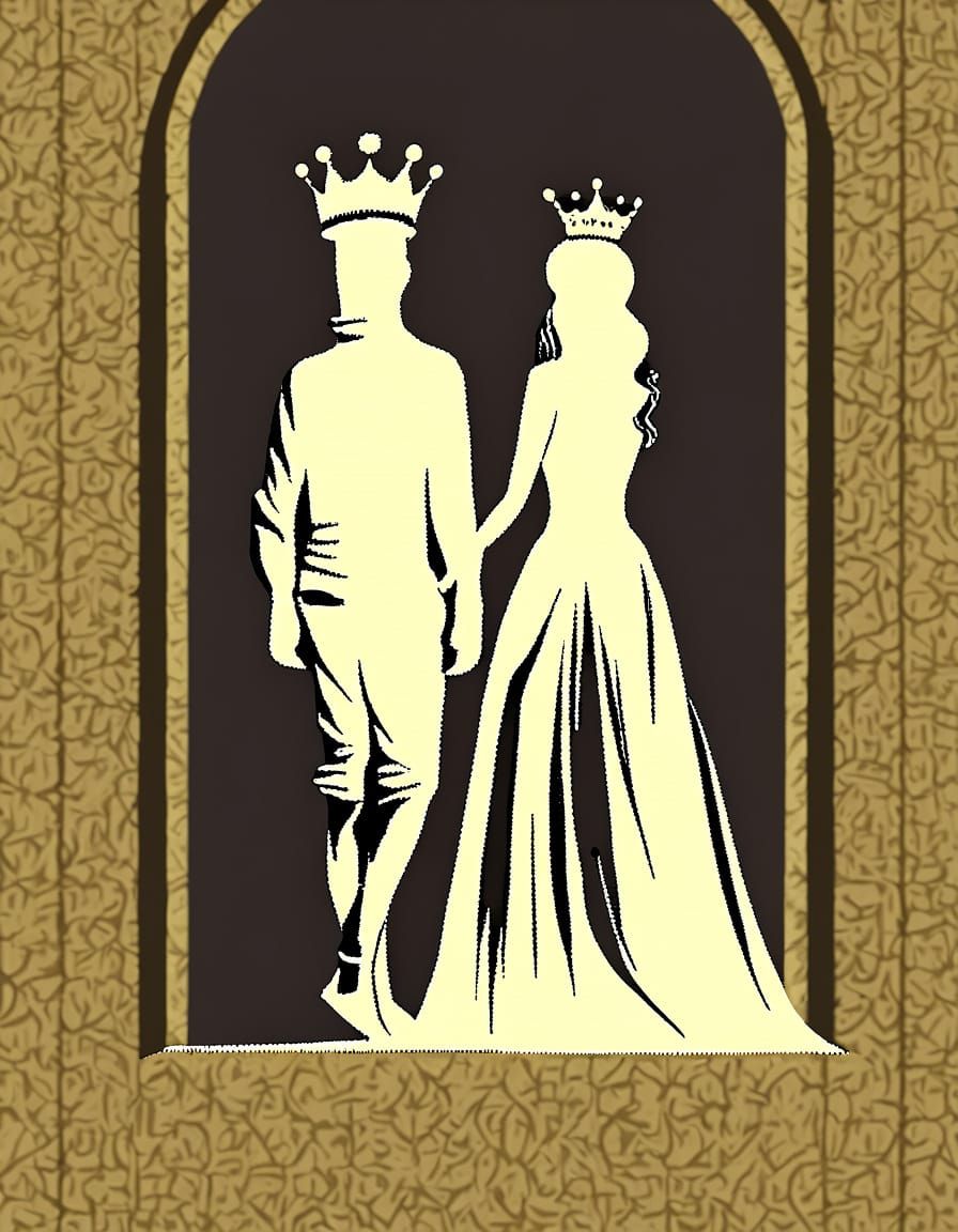 Grand Baroque Royalty in Warm Oil Painting