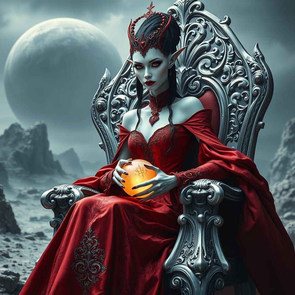 Galactic Monarch in Baroque Opulence