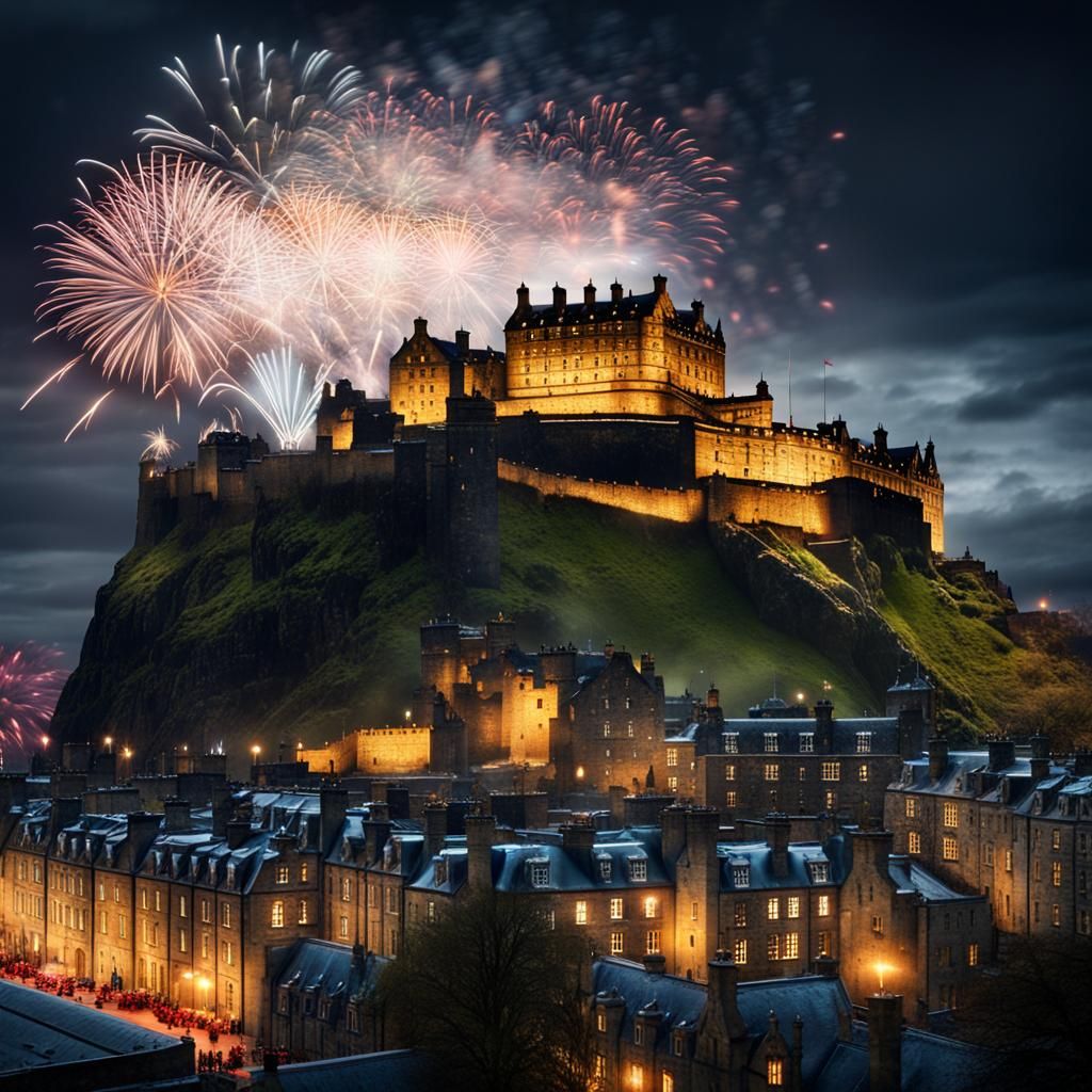 Happy Hogmanay, from Edinburgh Castle.