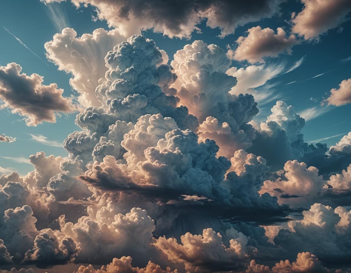 Majestic Fantasy Sky in Cinematic Digital Painting