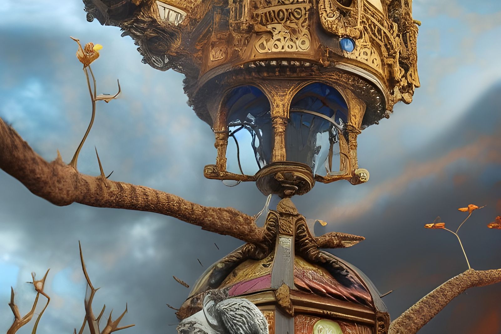 Hyperdetailed Gothic Structure in Photo Realism