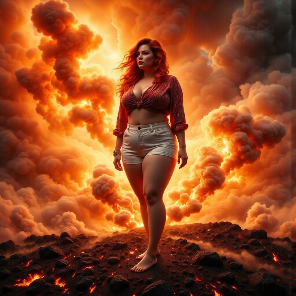 Ethereal Goddess of Flame and Fire