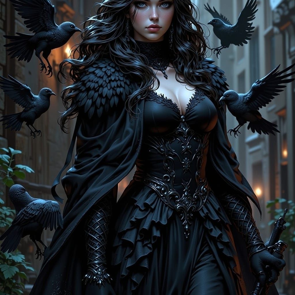 Nocturne of the Raven Queen in Gothic Domain