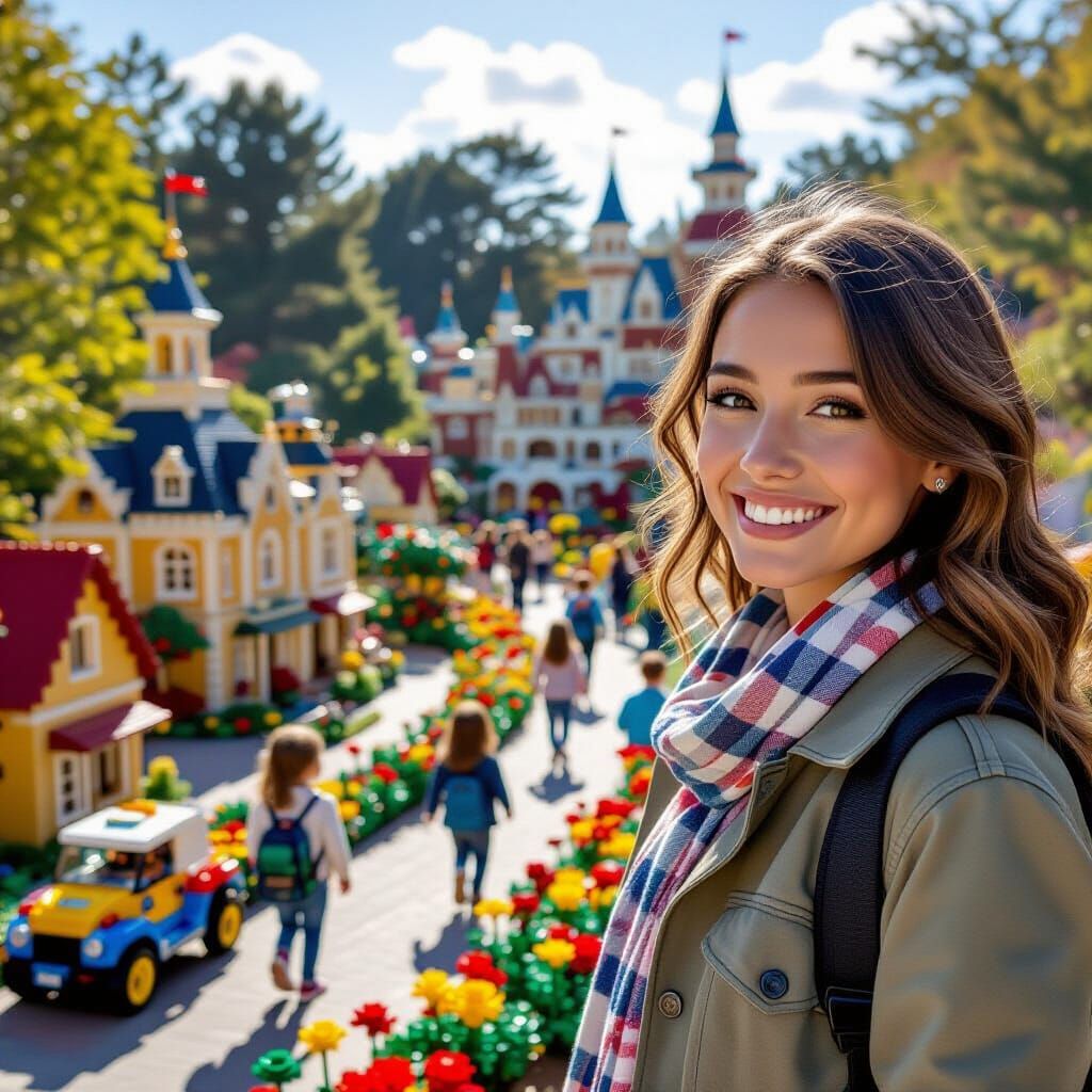 LEGO World in Legoland: A Vibrant, Realistic Photograph