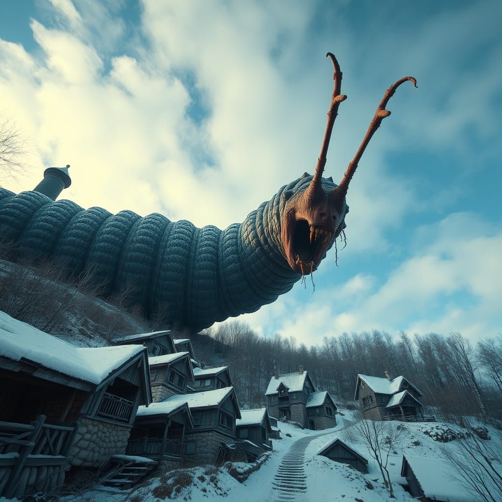 Giant Worms Menace Siberian Village: Magical Realism