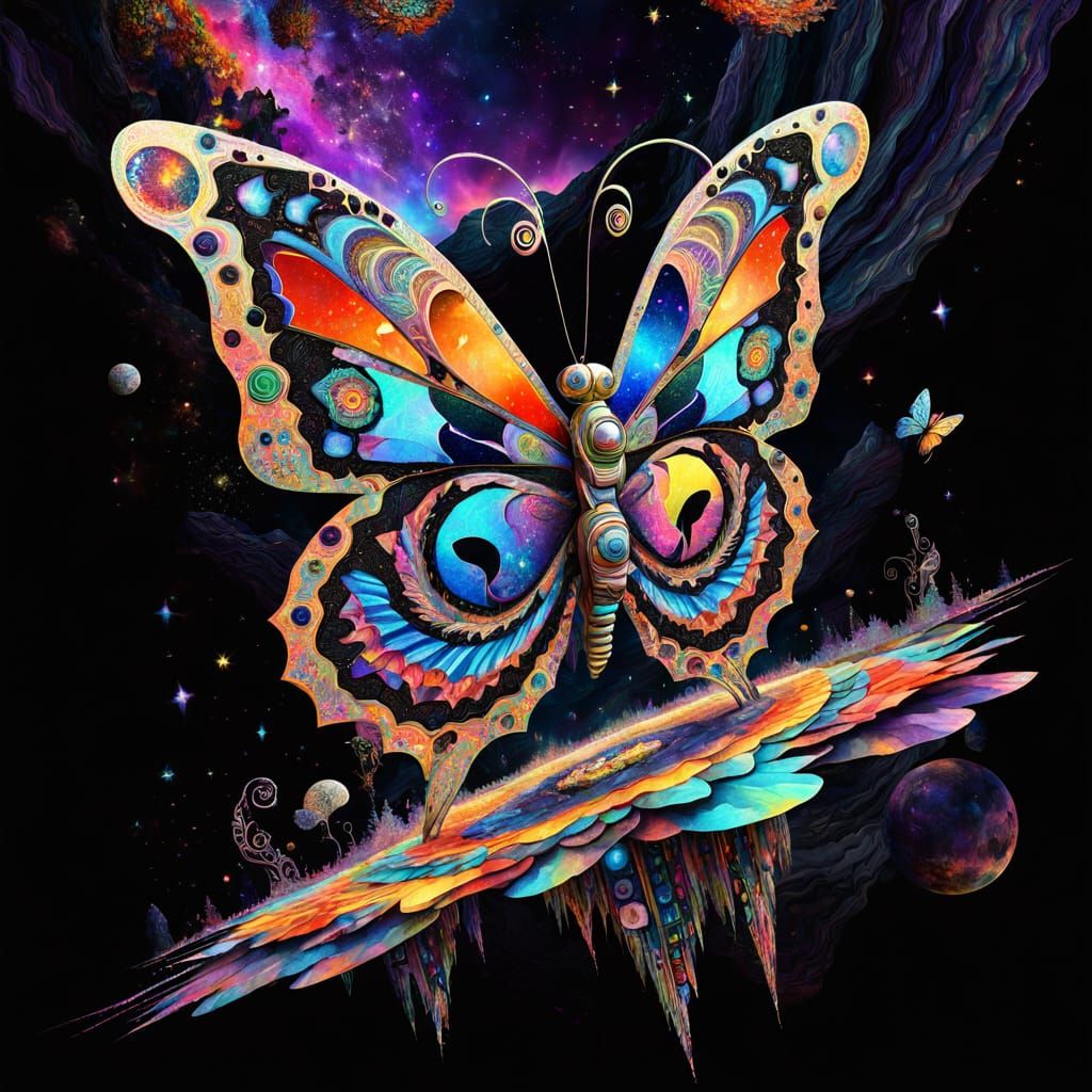 Cosmic Butterfly Emerges on Astral Planet