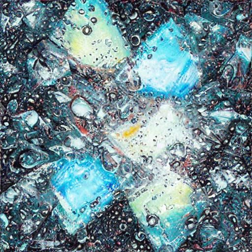 Abstract Freezing Rainwater Diamond Painting