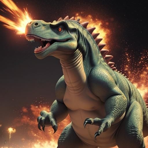 Exploding Dinosaur