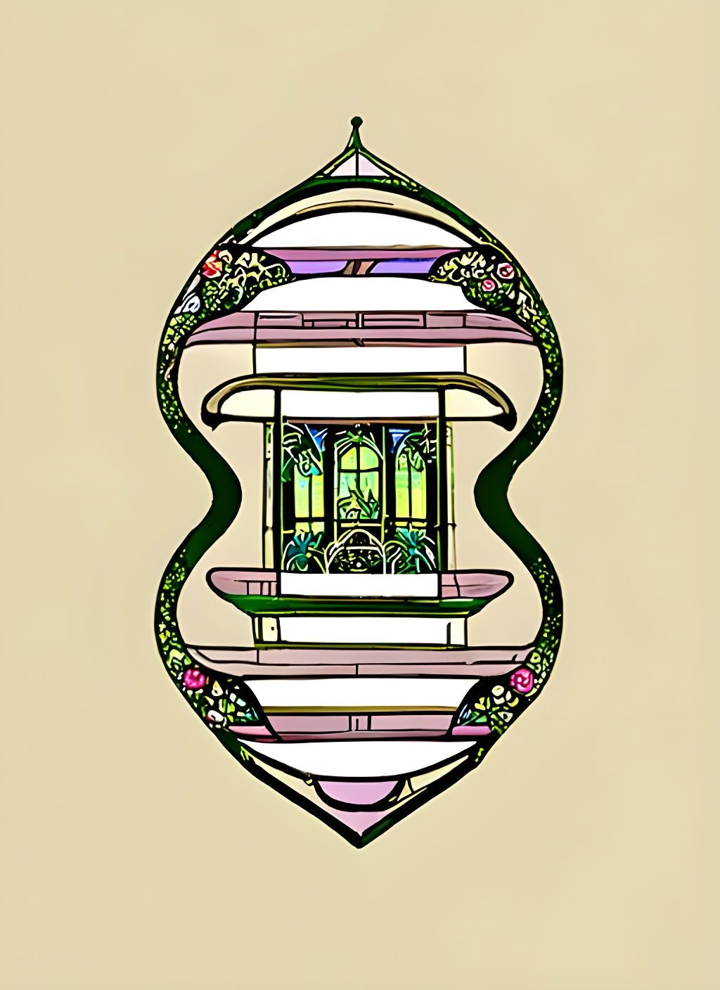 Greenhouse of Eternity in Art Nouveau Style
