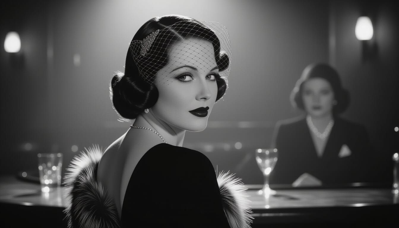 Evelyn in Film Noire Style Photograph