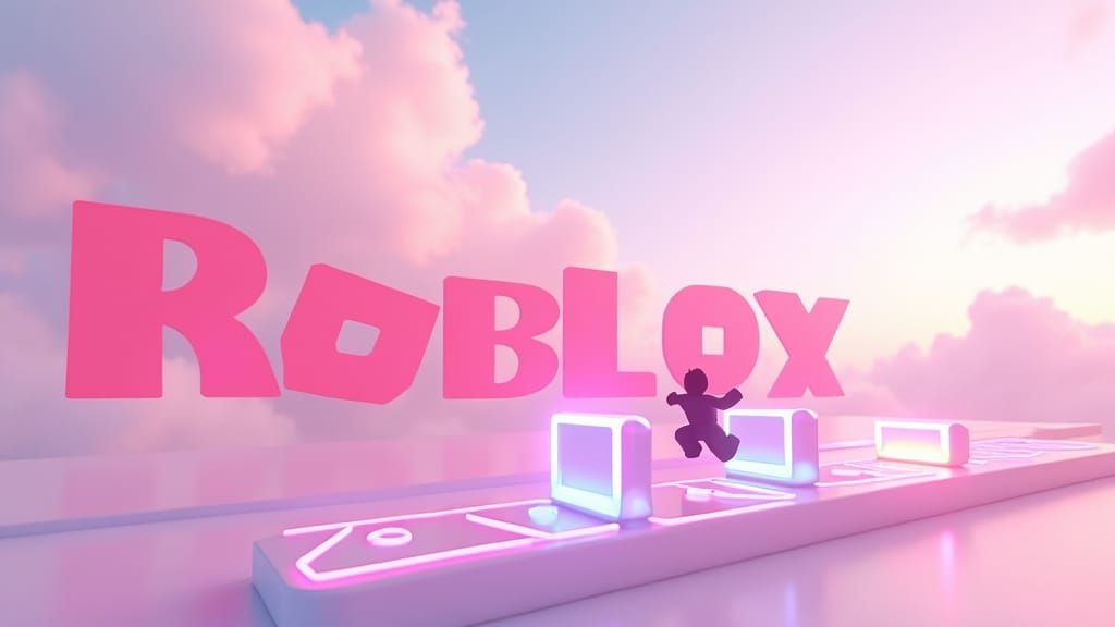 Dreamy Pink Roblox Obby in High-Fantasy Style