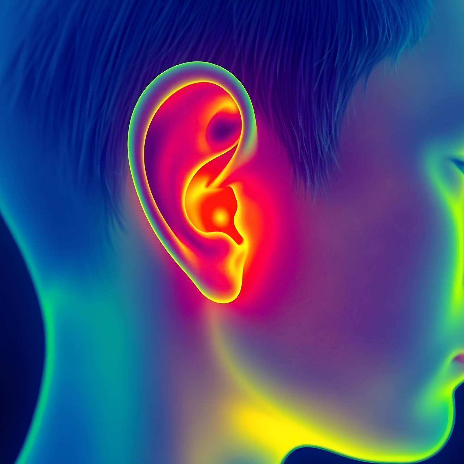 Synesthesia: Hearing Heat in Infrared