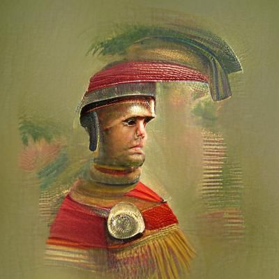 Noble Roman Soldier Portrait