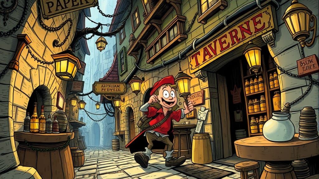 Whimsical Adventurer Seeks Sacred Tankard in Soggbottom