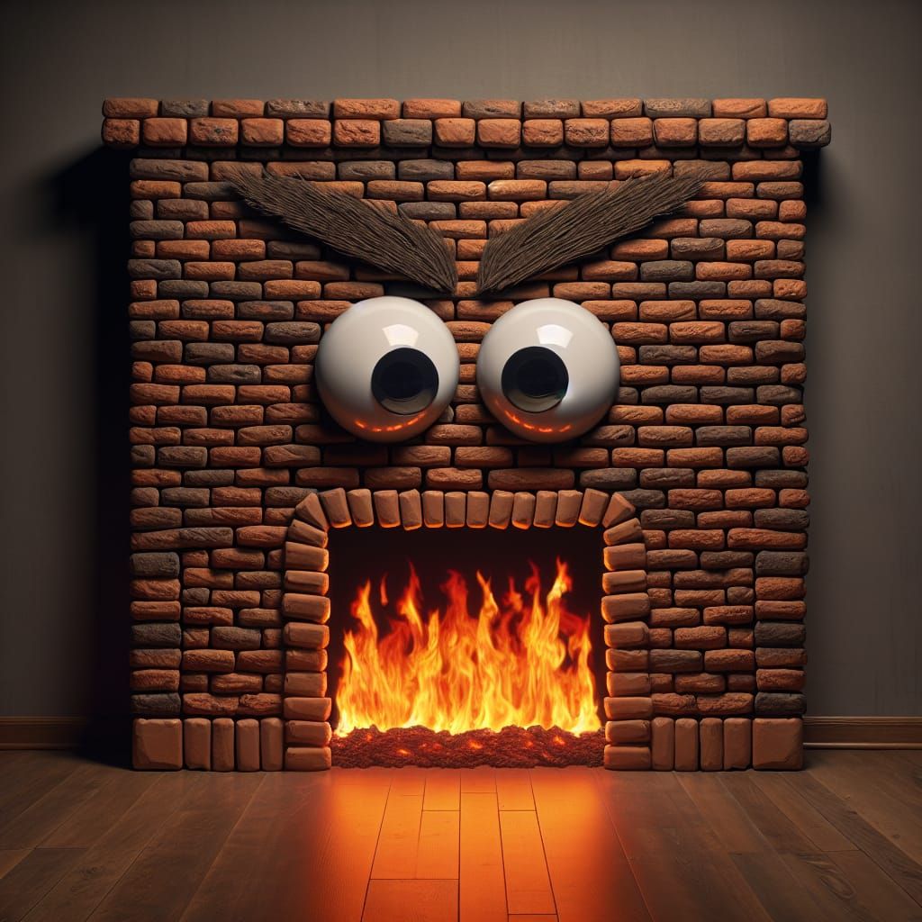 A fireplace