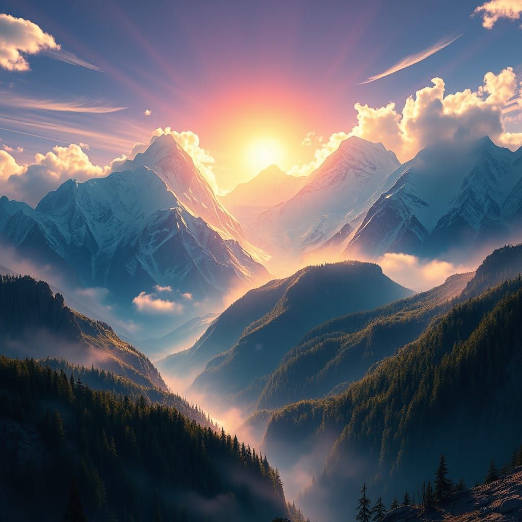 Majestic Convergence of Mt. Bethel and Mt. Everest