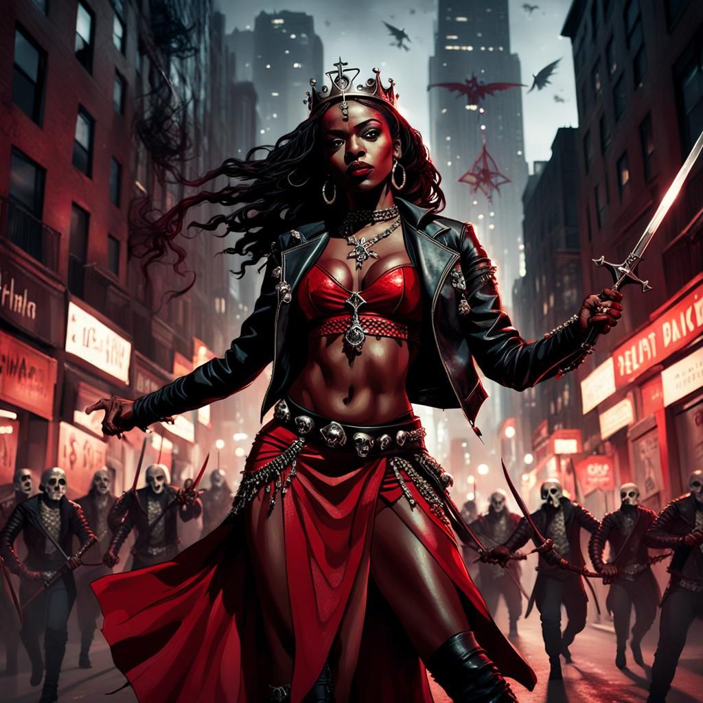 Dark Fantasy Black Vampire Belly Dancer in NYC