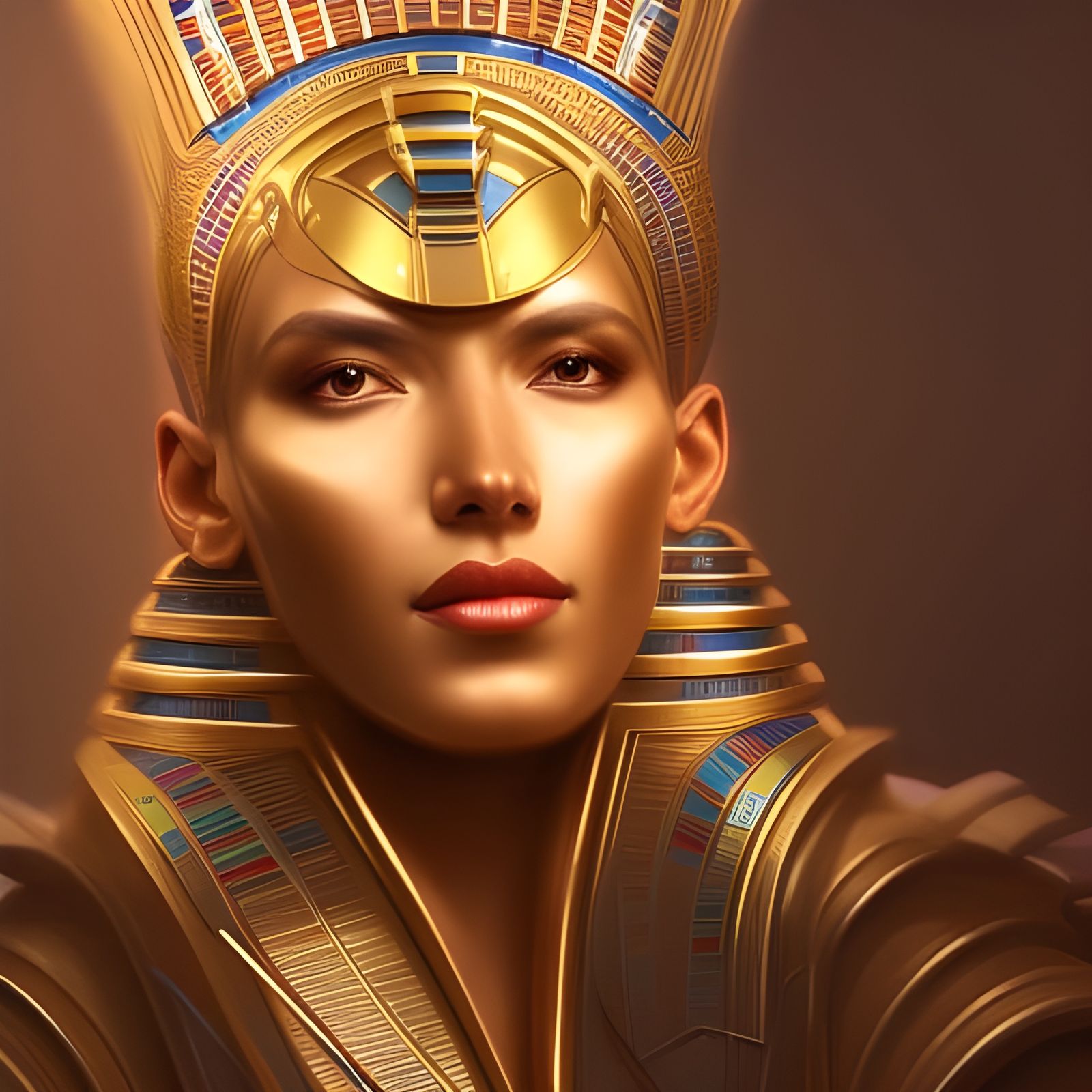 Futuristic Kemet Egyptians in Regal Palace