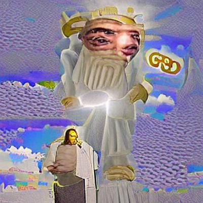 Abstract Depiction of a Godlike Figure