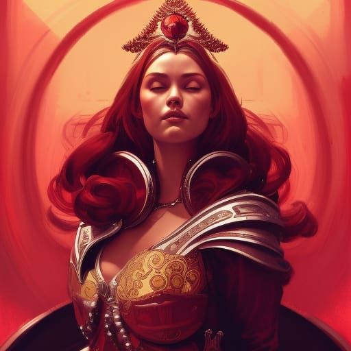 The Red Iron Princess on Her Throne