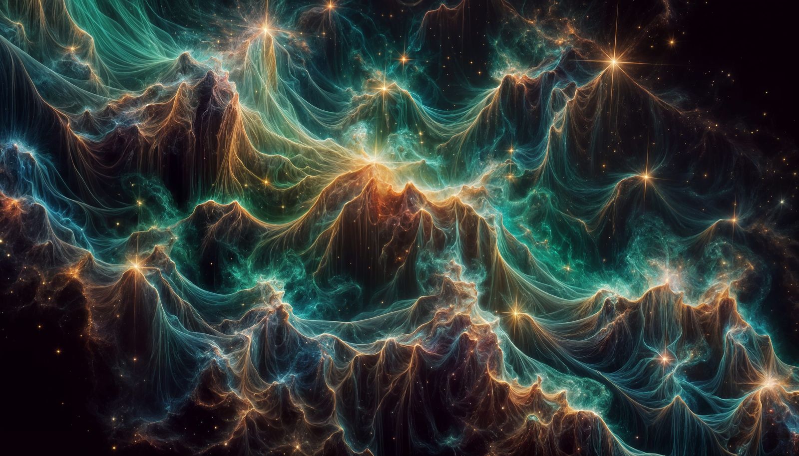 Cosmic Tapestry Unfolds in Starry Darkness