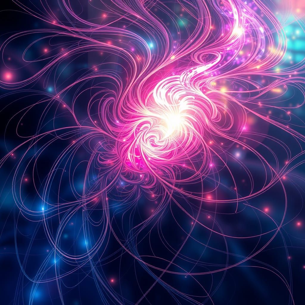 Sacred Geometry Dreamscapes in Vibrant Iridescent Hues