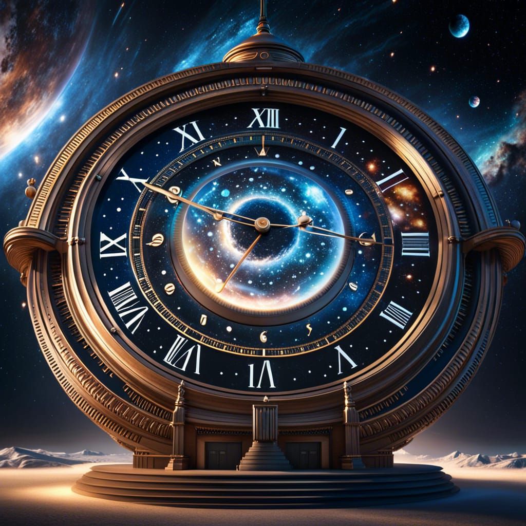 Magical Time Travel Portal Clock