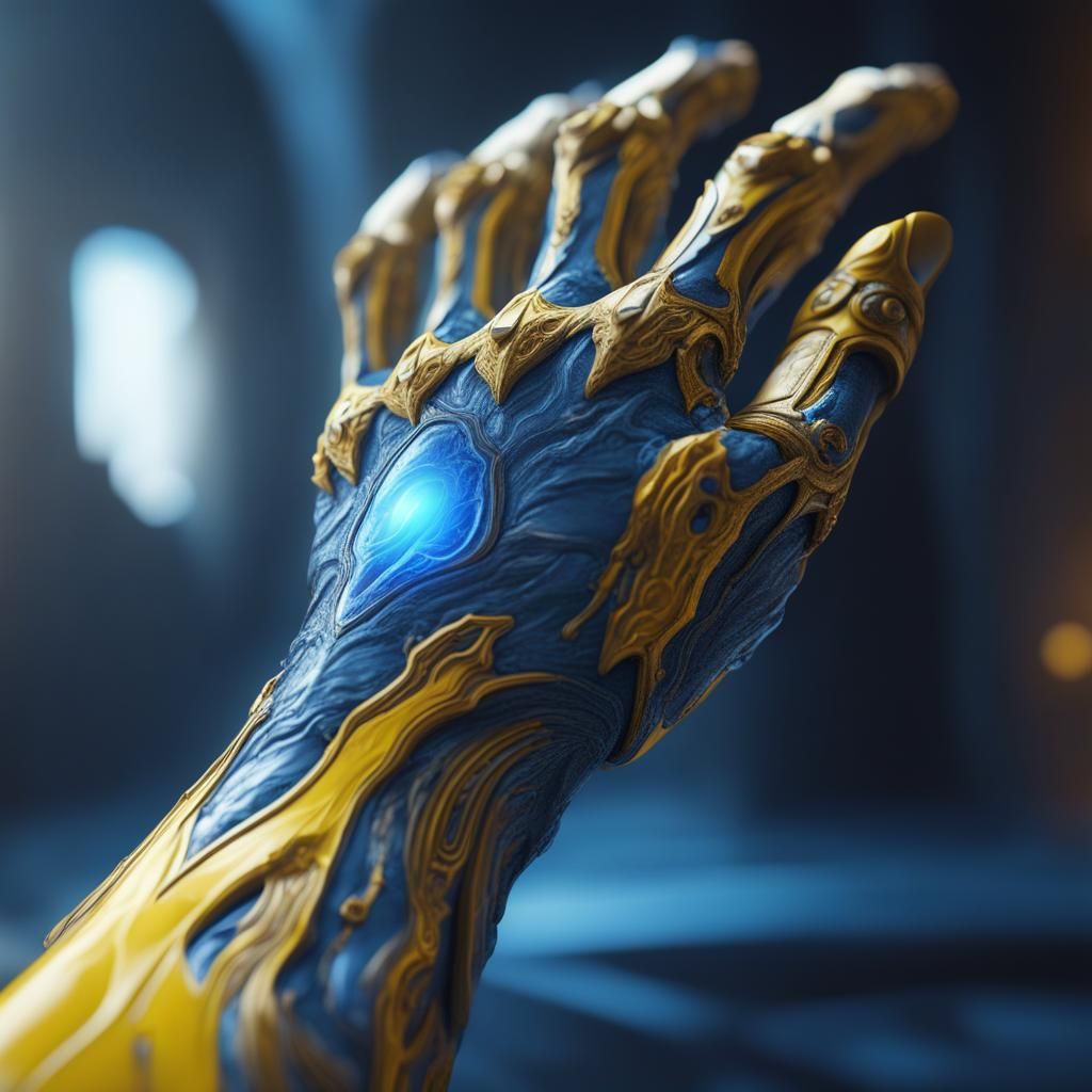 Energy Arm Digital Painting in Fantasy Style