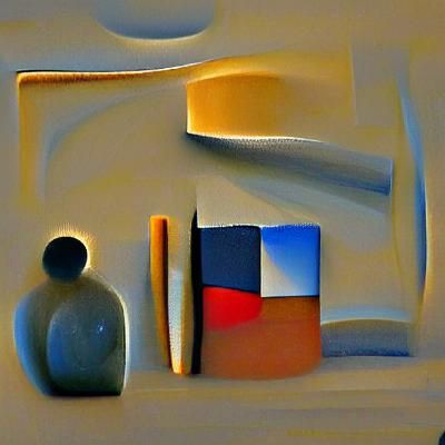 Abstract Composition Generated by AI