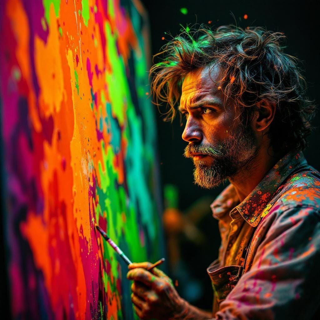 neon green and neon orange daily challenge #1007