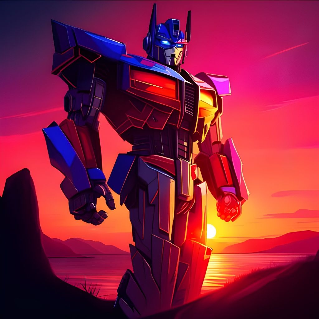 Optimus Prime Digital Rendering