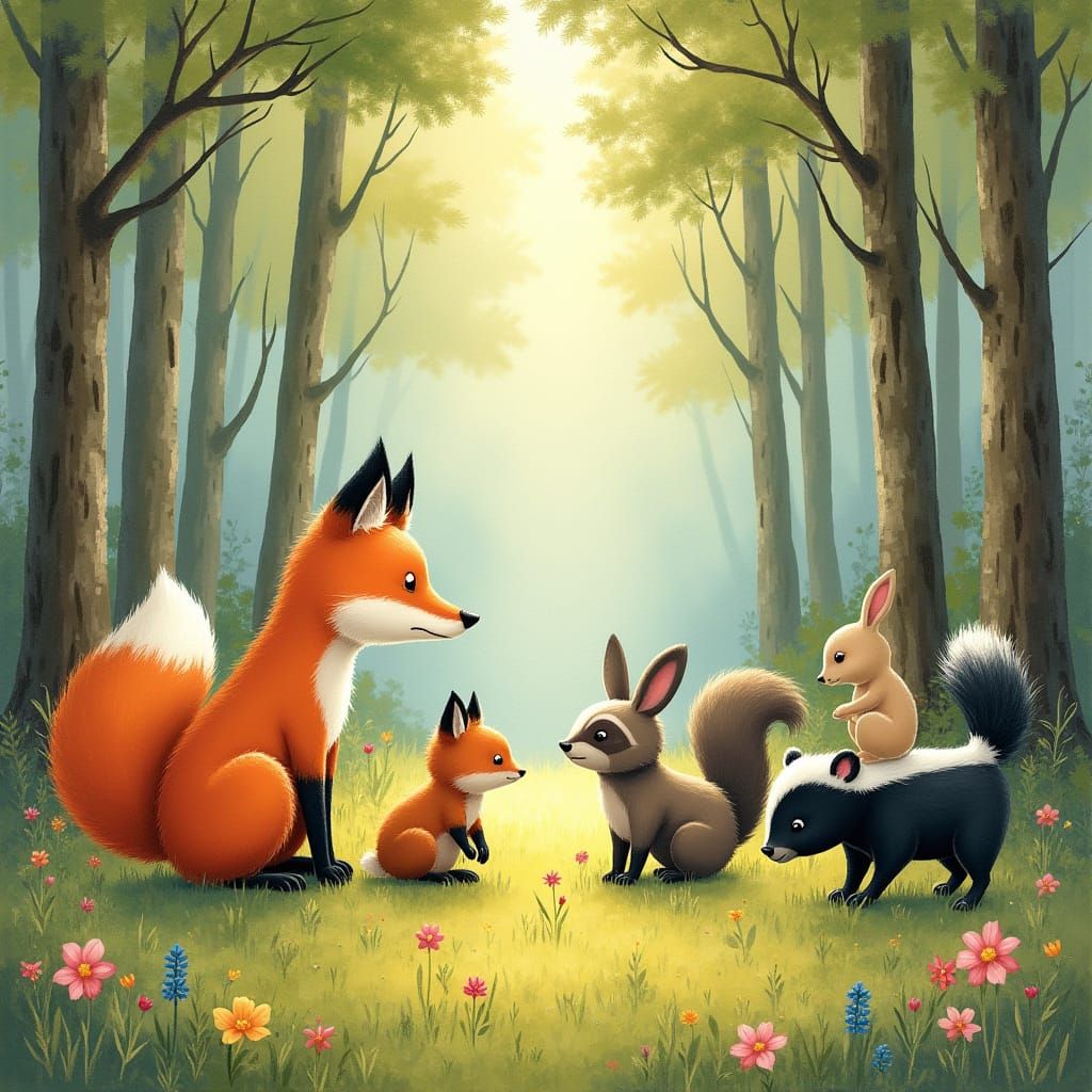 Whimsical Forest Gathering in Enchanted Woodland