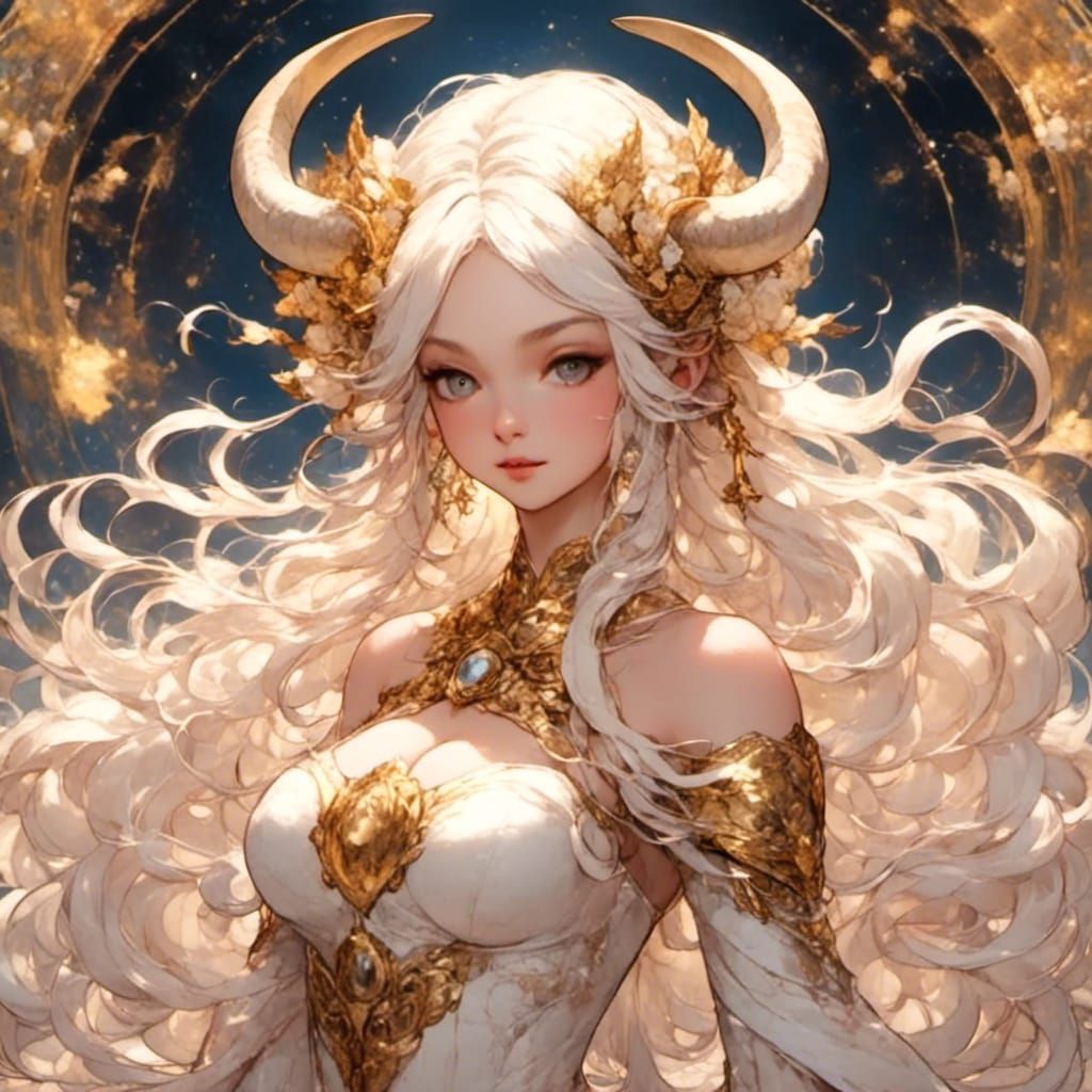 Aries Goddess Charges into Cosmic Arena, Anime Style