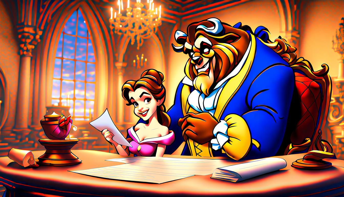 Greedy Belle Manipulates the Beast: 3D Render