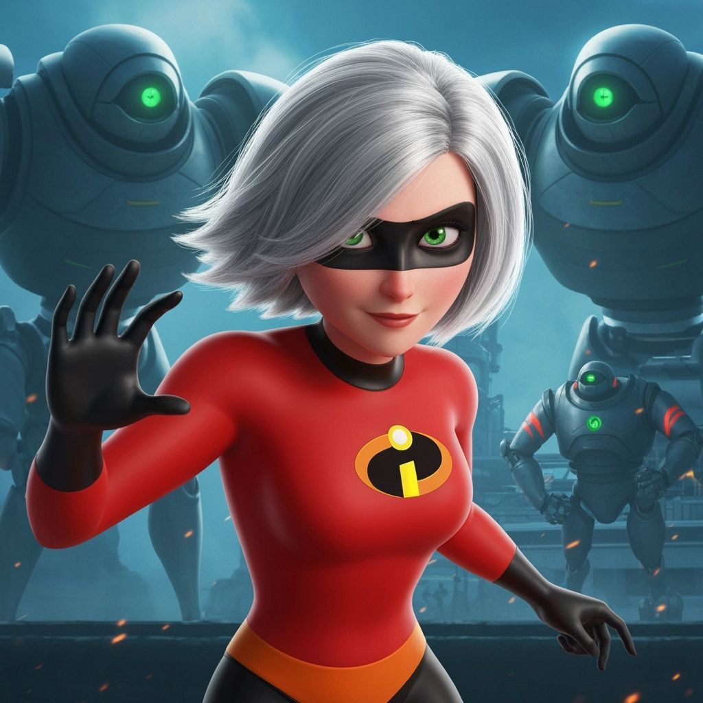 Mirage as Chronokinetic Superheroine, Pixar Style