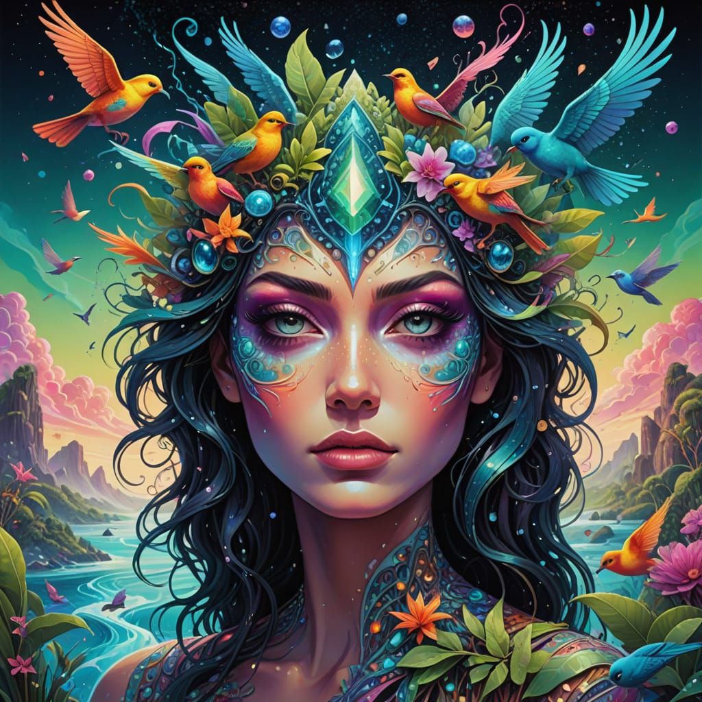 Ethereal Eye in Cosmic Landscape