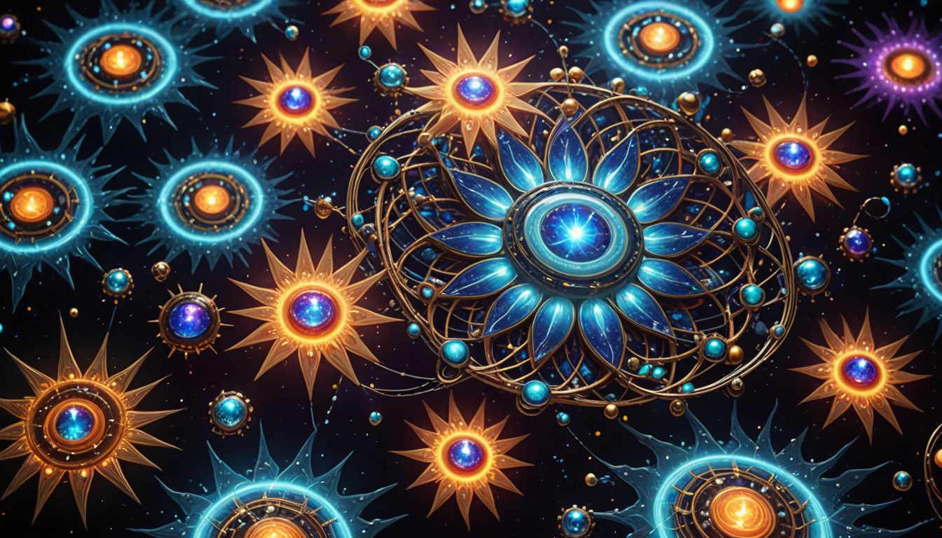 Vibrant Cosmic Star Clusters in Iridescent Glory