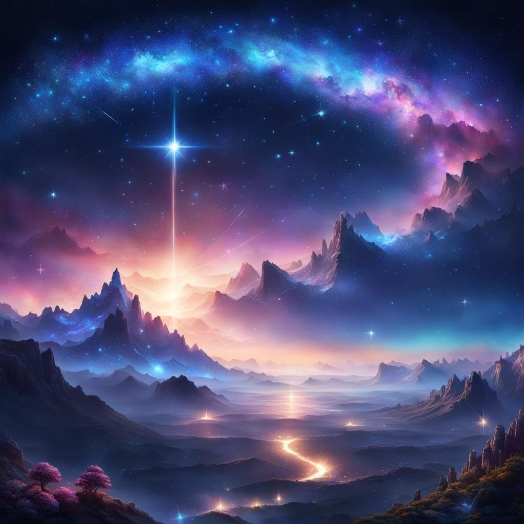 Eldritch Watercolor Map of the Stars