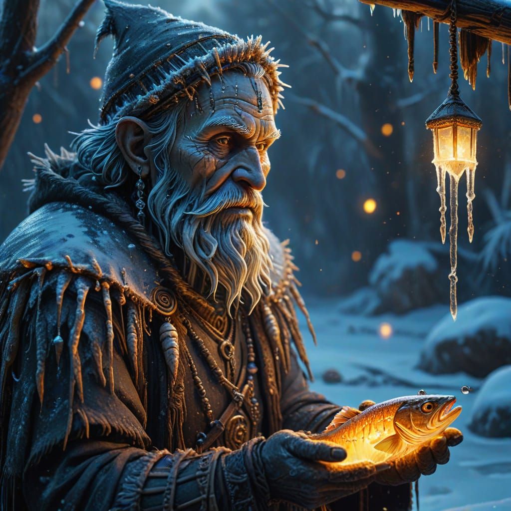 Dude with a Glowing Fish