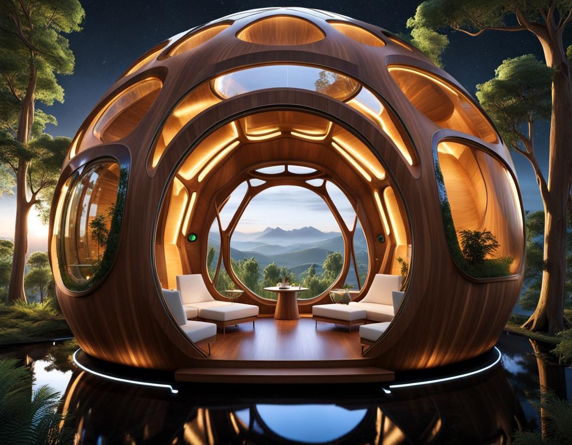 Futuristic Living Tree Cabin Inspired by Nature