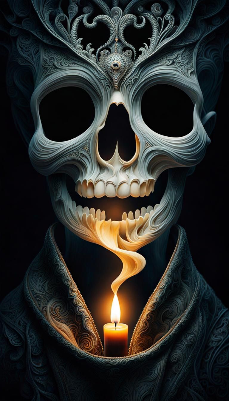 Ethereal Ghostly Figure Emerging from Darkness