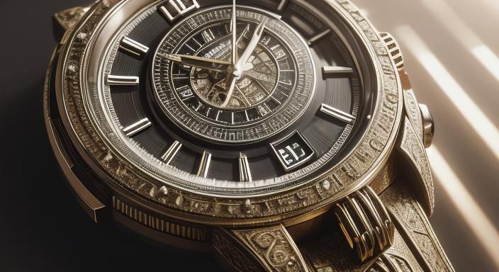 High-Contrast Photo of Ornate Figure with Dynamic Shadows