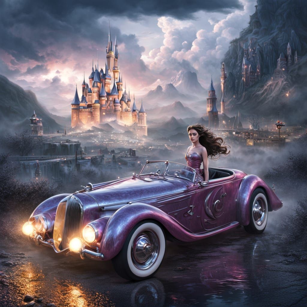 Princess and Hot Rod in Epic Cinematic Style