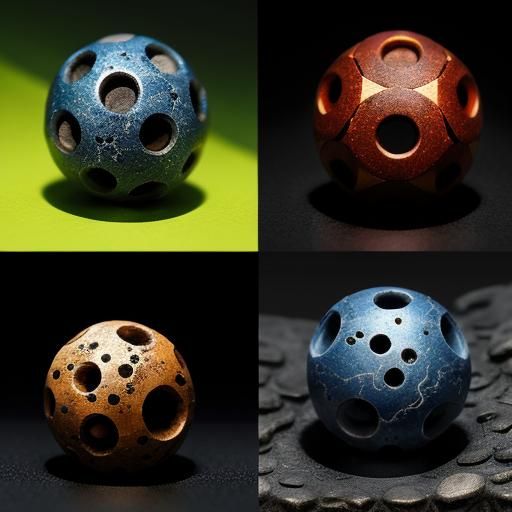 Colorful Fossils in High Resolution