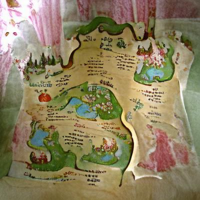 Enchanted Map of a Whimsical Fairytale World