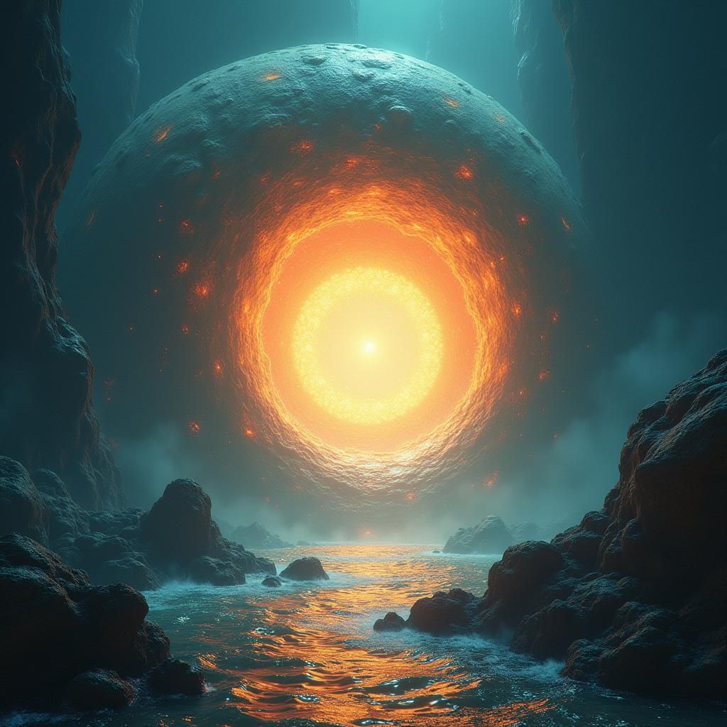 Ethereal Portal Creates Universe in Fantasy Concept Art