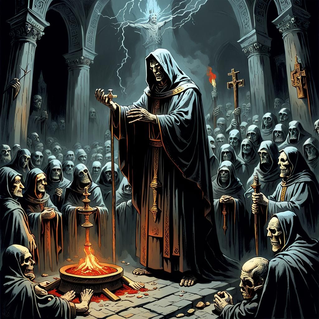 Dark Ritual: Ancient Priest's Sacrifice