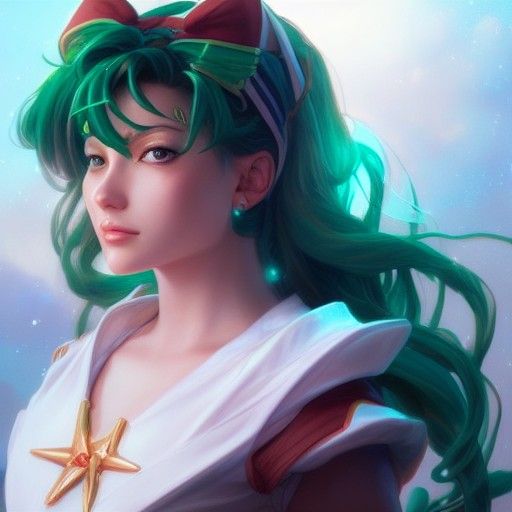 Sailor Jupiter Portrait: Realistic Hyperdetailed Art