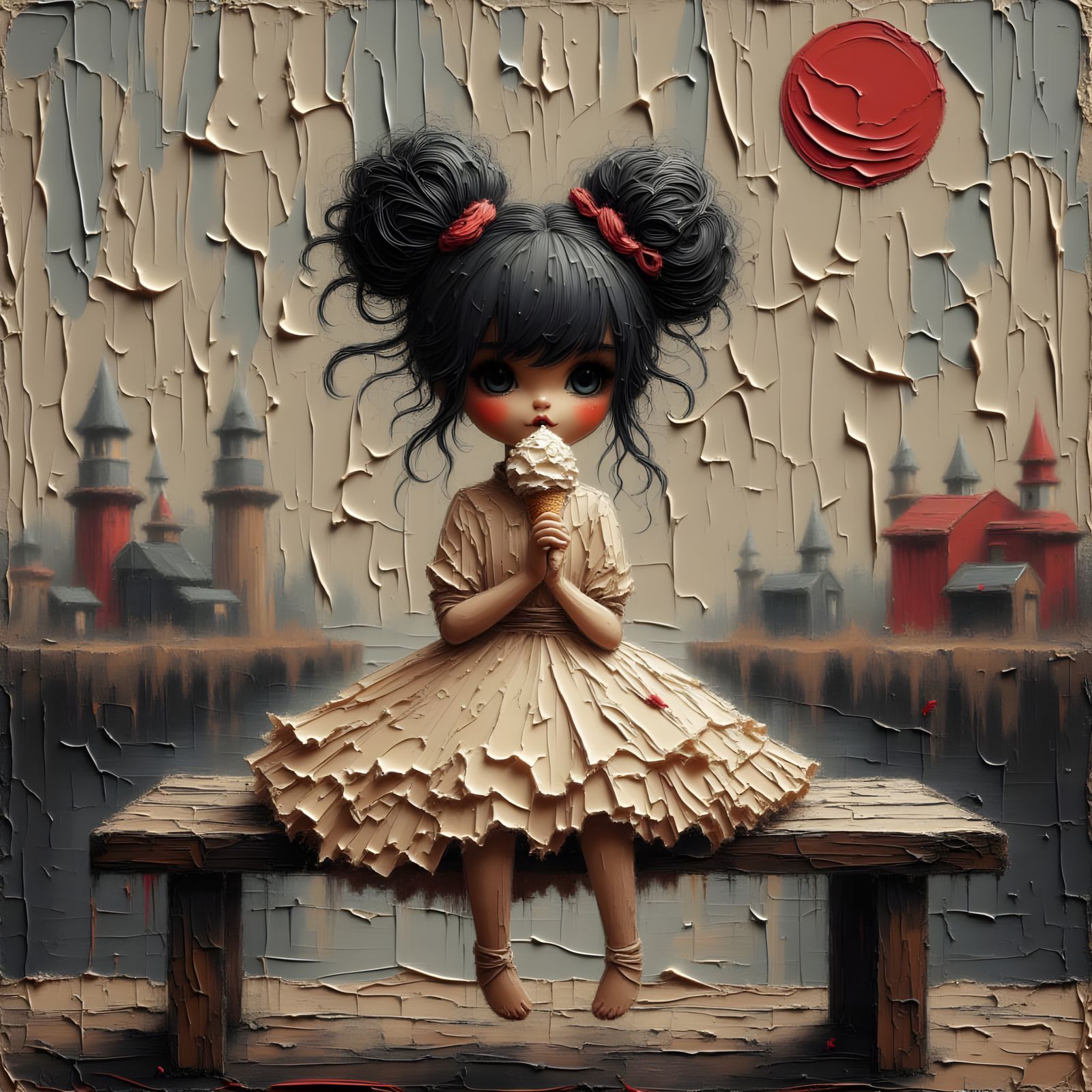 👀🔥NEW LoRA Alert: Moonchild (A strong stylized heavy textured model)