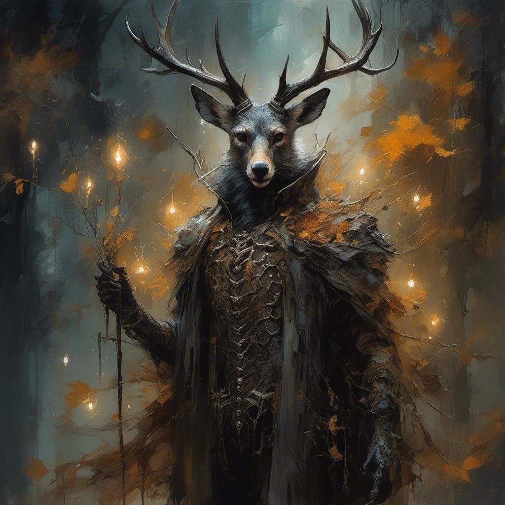 magical samhain Night in the woods